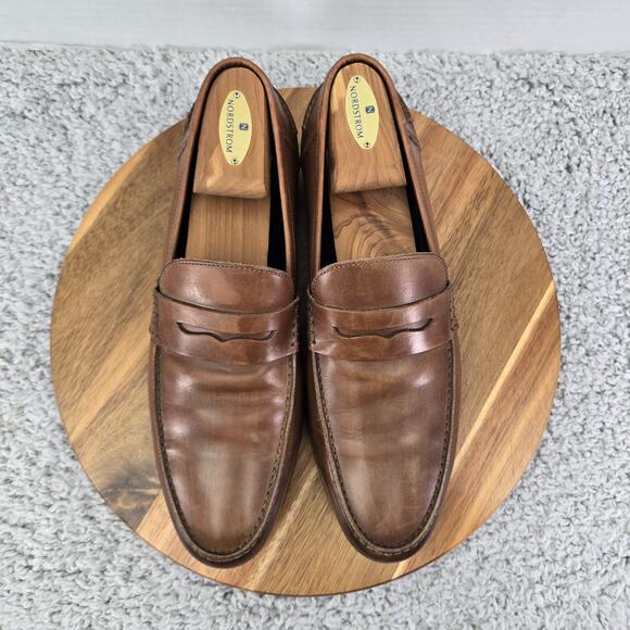 M.Gemi Men 42 The Volo Due Tan Brown Leather Casual Lifestyle Daily Penny Loafer main image 15